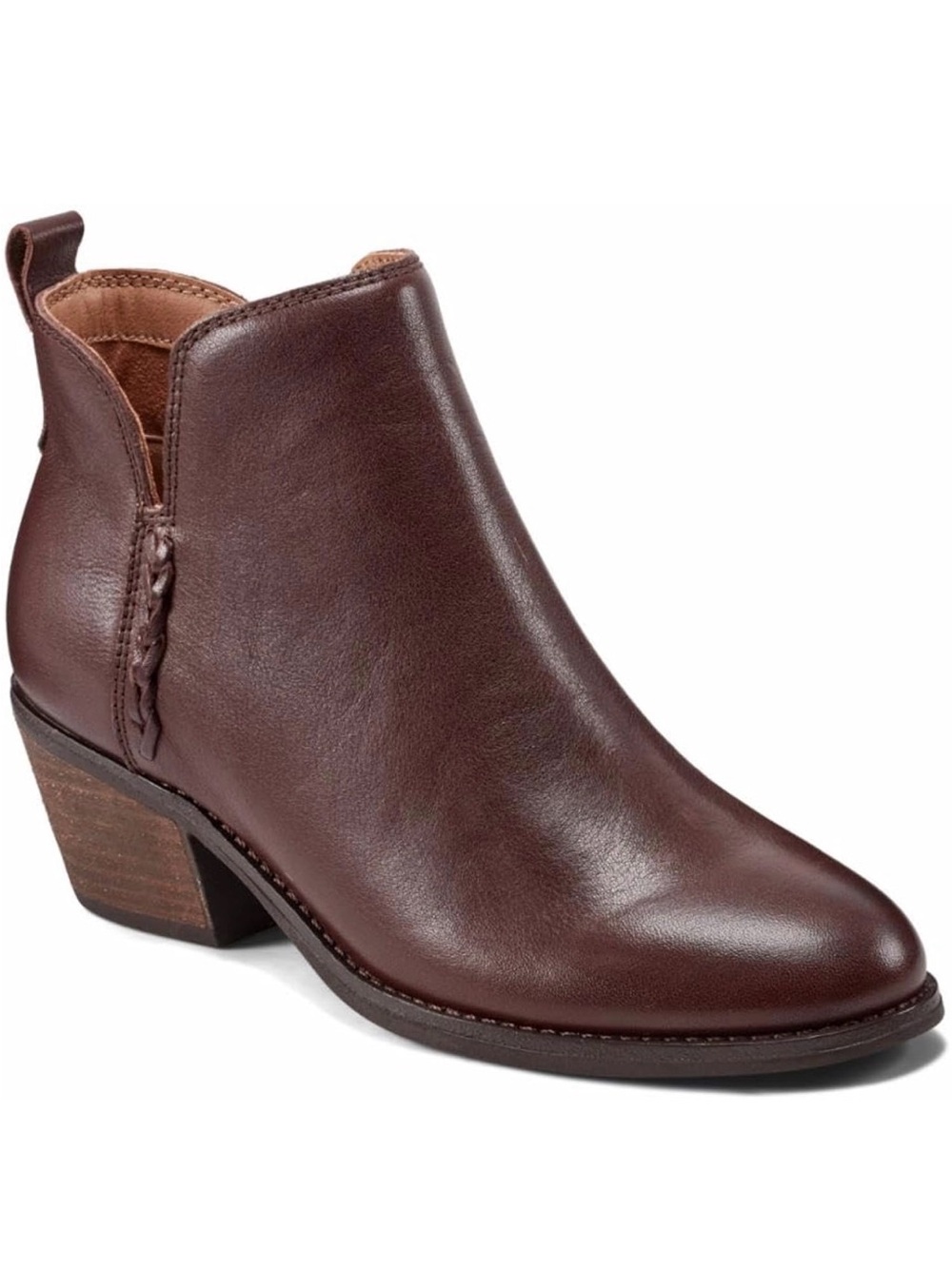 ♥️♥️ Earth Women's Marisole Block Heel Booties - Medium Brown 12 M - Picture 2 of 6